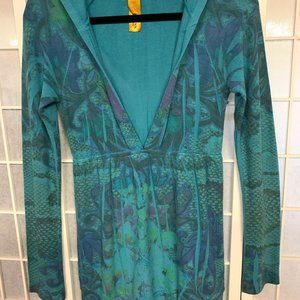 Press Apparel Teal hoodie pull-over sweater